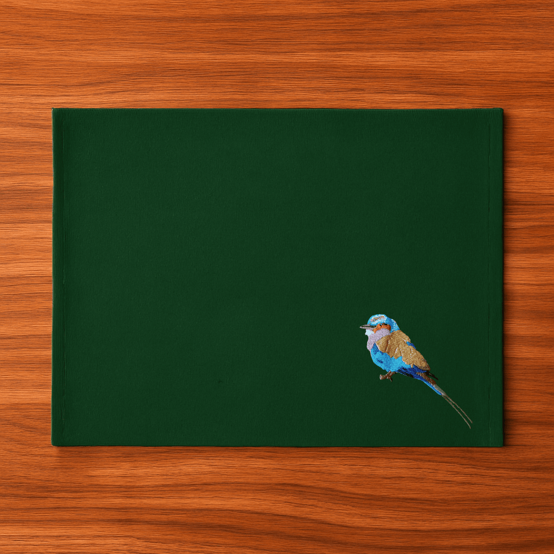 Table Mats - Lilac Breasted Roller Embroidery