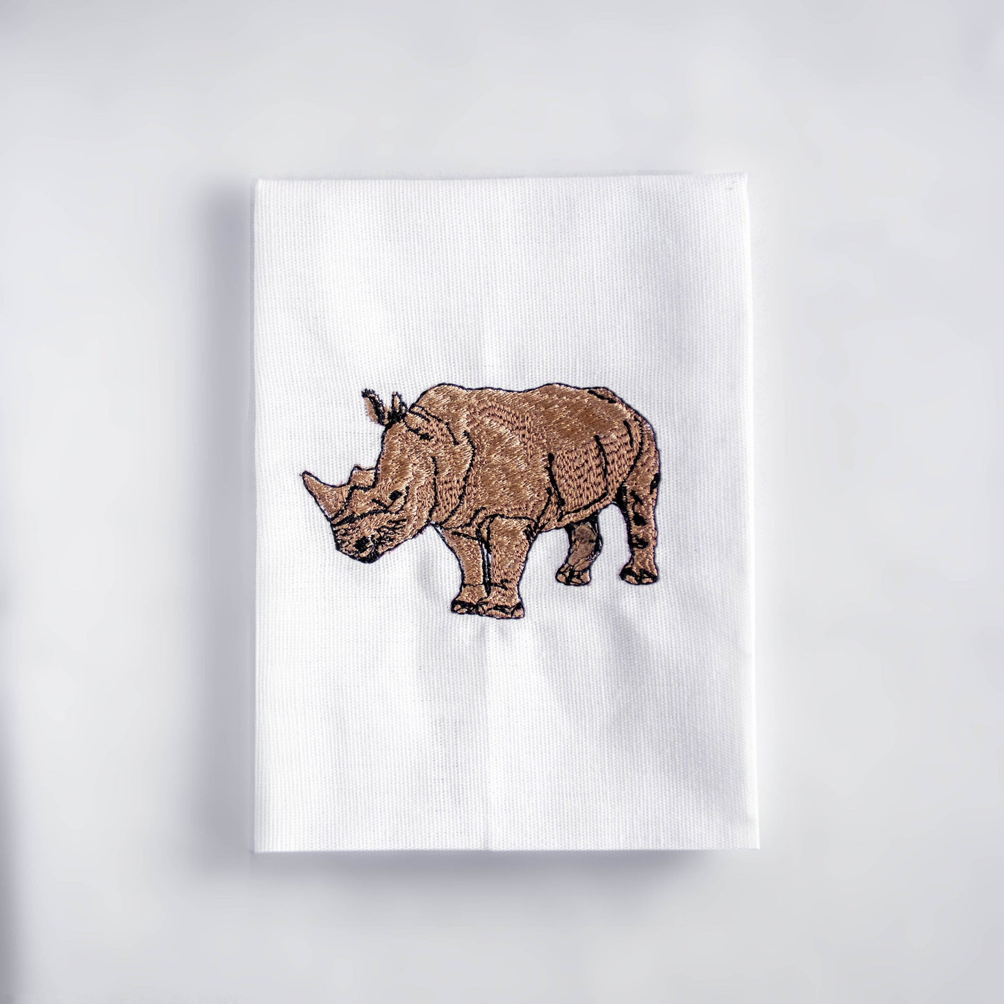 Napkins with Rhino Embroidery