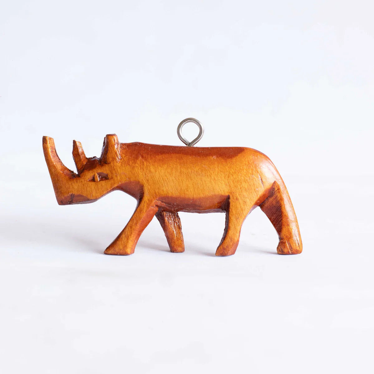 Rhino Wooden Ornaments