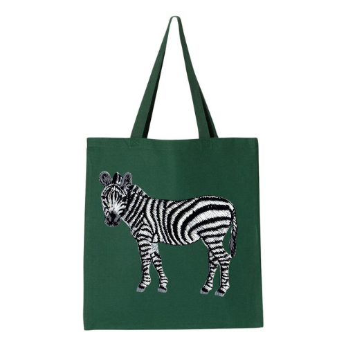 Canvas Tote - Zebra