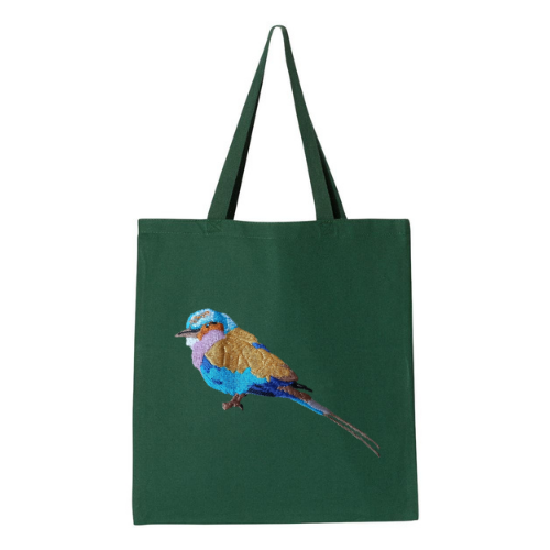 Canvas Tote - Lilac Breasted Roller