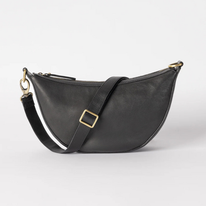 Mara Crossbody Bag- Black Leather