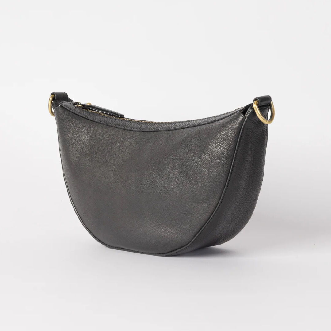 Mara Crossbody Bag- Black Leather