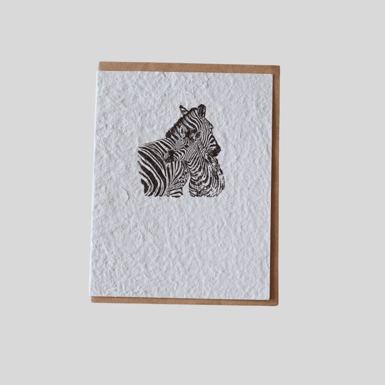 Greeting Card - Zebra