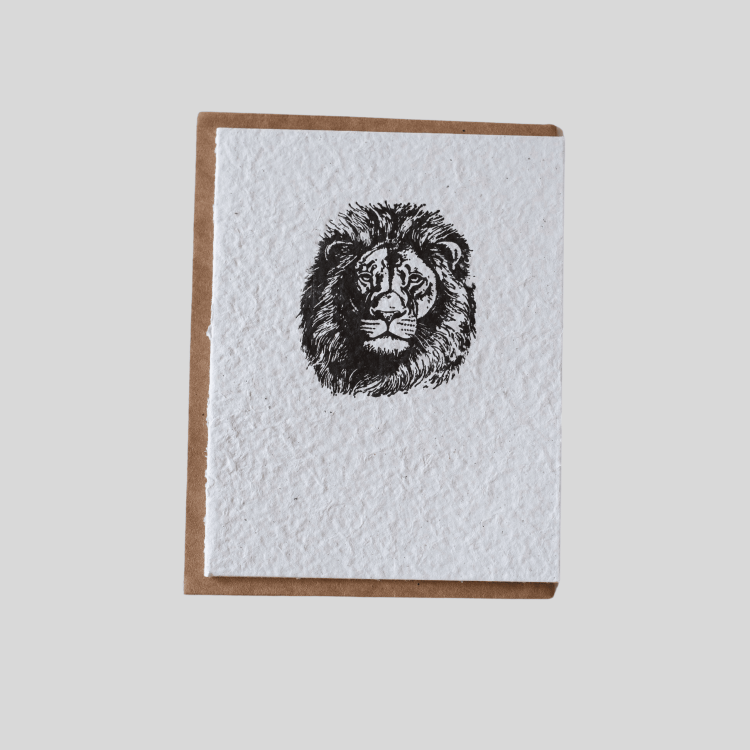 Greeting Card - Lion
