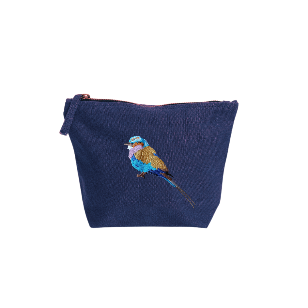 Lilac Breasted Roller Make Up Bag