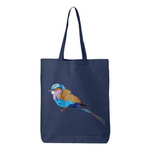 Canvas Tote - Lilac Breasted Roller