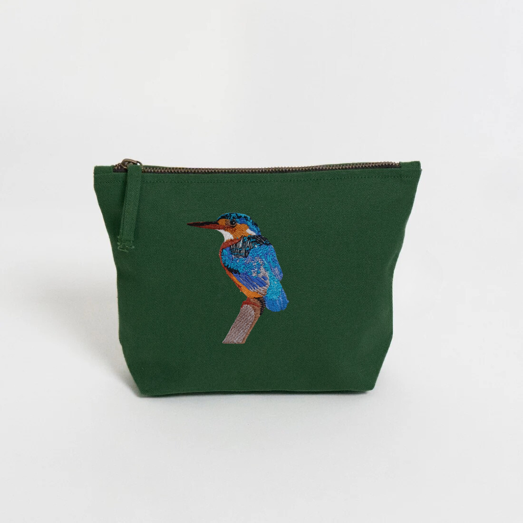 Malachite Kingfisher Makeup Bag