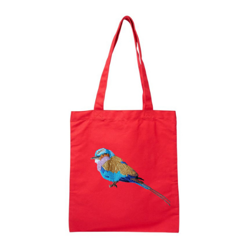 Canvas Tote - Lilac Breasted Roller