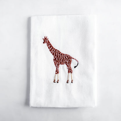 Napkins with Giraffe Embroidery