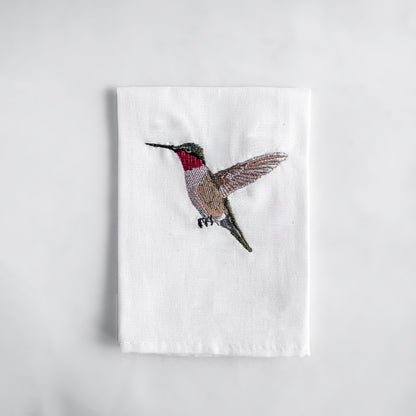 Napkins with Humming Bird Embroidery