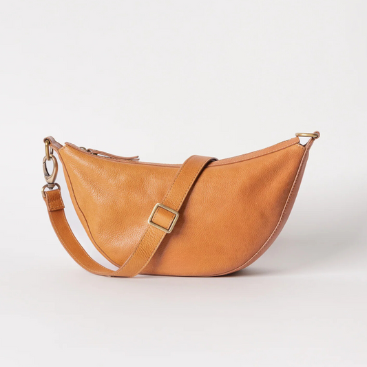 Mara Crossbody Bag- Tan Leather