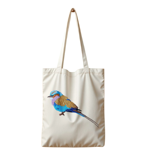 Canvas Tote - Lilac Breasted Roller