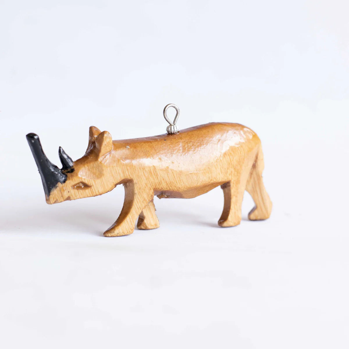 Rhino Wooden Ornaments