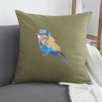 Cushion Covers- Lilac Breasted Roller Embroidery