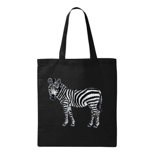 Canvas Tote - Zebra