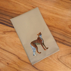 Napkins with Cheetah Embroidery
