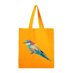 Canvas Tote - Bee Eater by ILISAH in mustard, made from 100% cotton canvas, perfect for everyday use and errands.