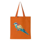Canvas Tote - Bee Eater by ILISAH in mustard, made from 100% cotton canvas, perfect for everyday use and errands.