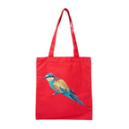 Canvas Tote - Bee Eater by ILISAH in mustard, made from 100% cotton canvas, perfect for everyday use and errands.