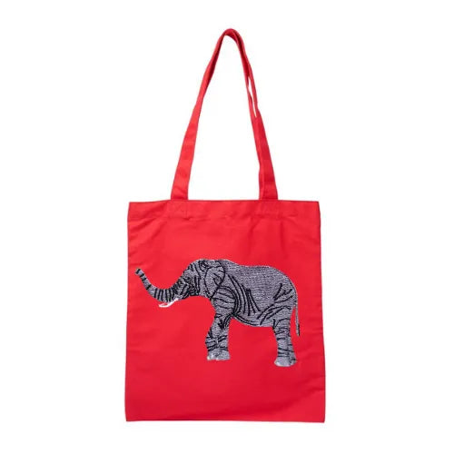 Canvas Tote by ILISAH in Burnt Orange, made from 100% cotton canvas, perfect for everyday use and errands.