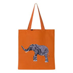 Canvas Tote by ILISAH in Burnt Orange, made from 100% cotton canvas, perfect for everyday use and errands.