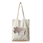 ILISAH Canvas Tote in Black, 100% cotton, perfect for everyday use, errands, and work; part of Everyday Belt Bags collection.