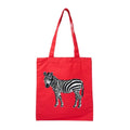 Canvas Tote by ILISAH in vibrant red, made from 100% cotton canvas, perfect for everyday errands and stylish outings.