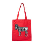 Canvas Tote by ILISAH in vibrant red, made from 100% cotton canvas, perfect for everyday errands and stylish outings.