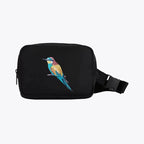 Everyday Belt Bag - Bee Eater by Ilisah in green, lightweight fanny pack perfect for adventures, handmade in Kenya.