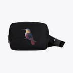 Everyday Belt Bag - Humming Bird by Ilisah in green, a lightweight fanny pack perfect for adventures, market strolls, and ...