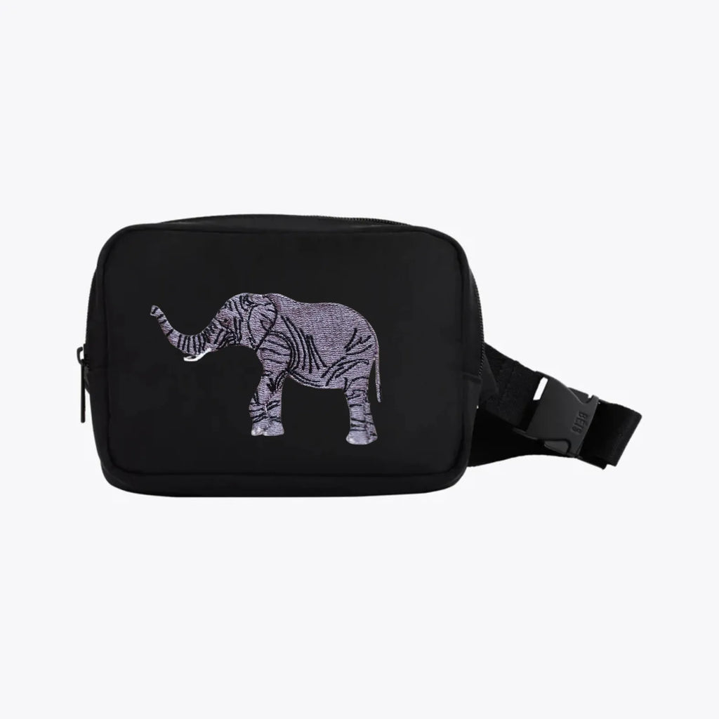 Everyday Belt Bag in Elephant by Ilisah, a lightweight fanny pack perfect for adventures, available in Black, Green, and B...