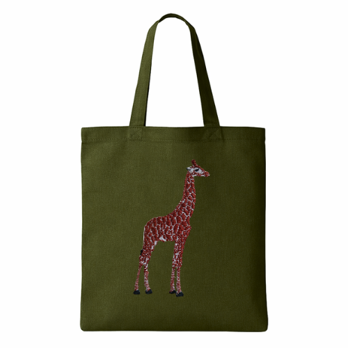 Canvas Tote - Giraffe