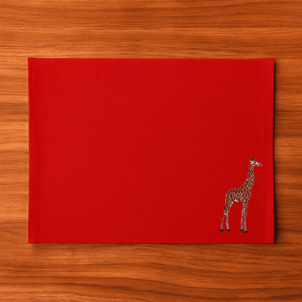 Table Mats - Giraffe Embroidery