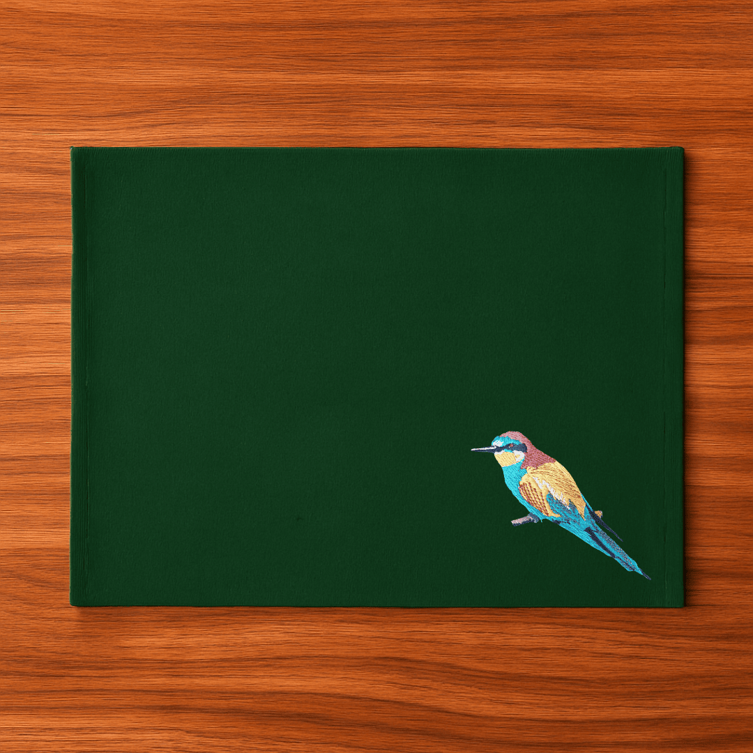 Table Mats - Bee Eater Embroidery