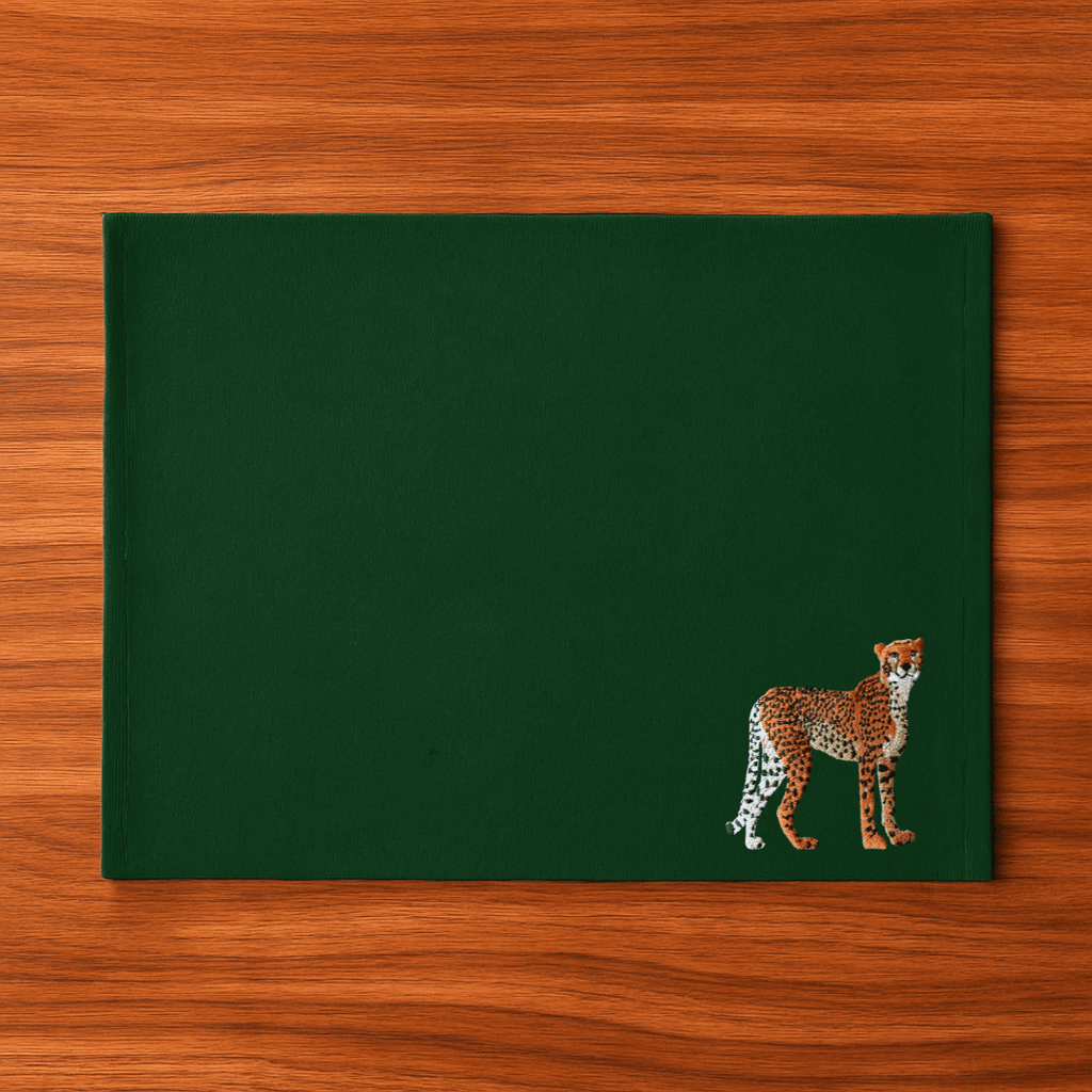 Table Mats - Cheetah Embroidery