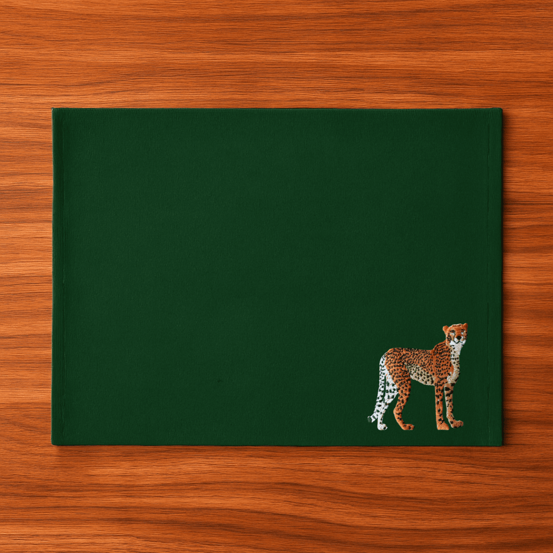 Table Mats - Cheetah Embroidery
