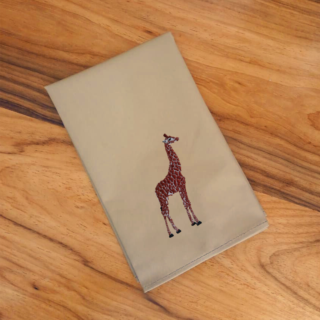 Napkins with Giraffe Embroidery