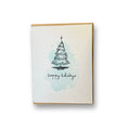Handmade ILISAH Holiday Card featuring a colorful Christmas tree design, perfect for festive gifting and eco-friendly cele...