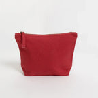 Handmade ILISAH canvas make up pouch in burnt orange, perfect for organizing essentials, travel, or daily use.