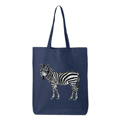 Canvas Tote - Zebra