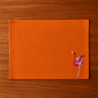 Table Mats -Flamingo Bird Embroidery
