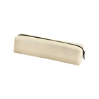 Ilisah canvas pencil pouch in navy blue, a stylish zipper bag case for organizing pens and brushes, perfect for makeup or ...