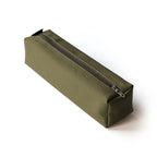 Ilisah canvas pencil pouch in navy blue, a stylish zipper bag case for organizing pens and brushes, perfect for makeup or ...