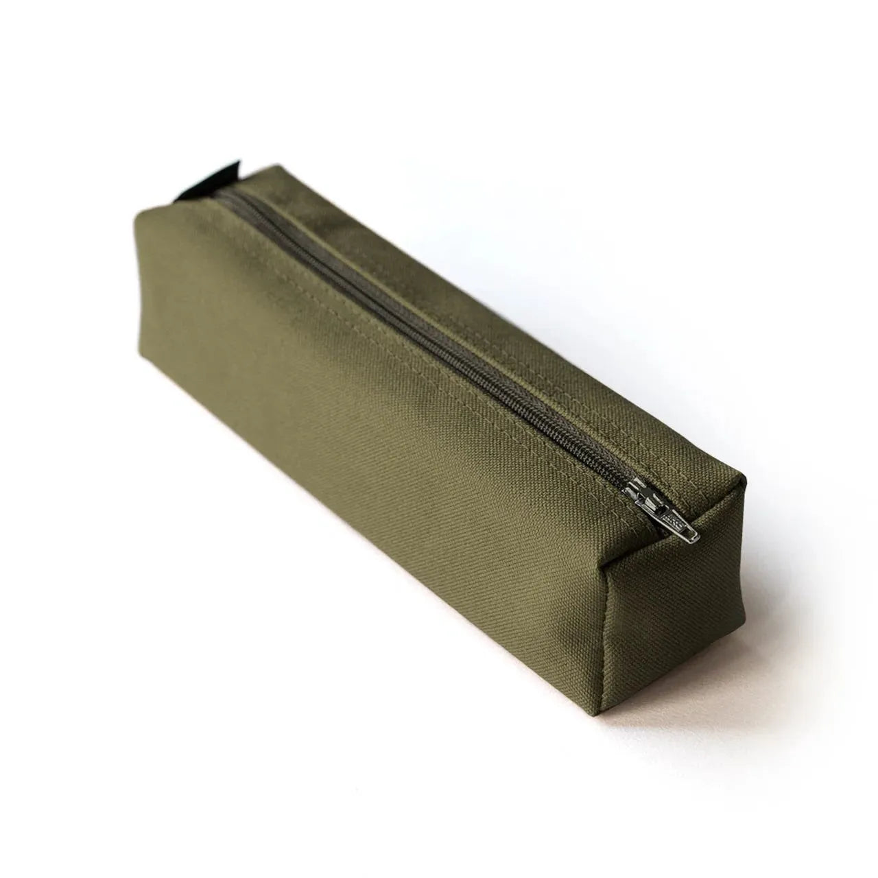 Ilisah canvas pencil pouch in navy blue, a stylish zipper bag case for organizing pens and brushes, perfect for makeup or ...