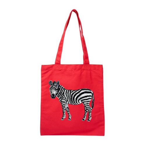 Canvas Tote - Zebra
