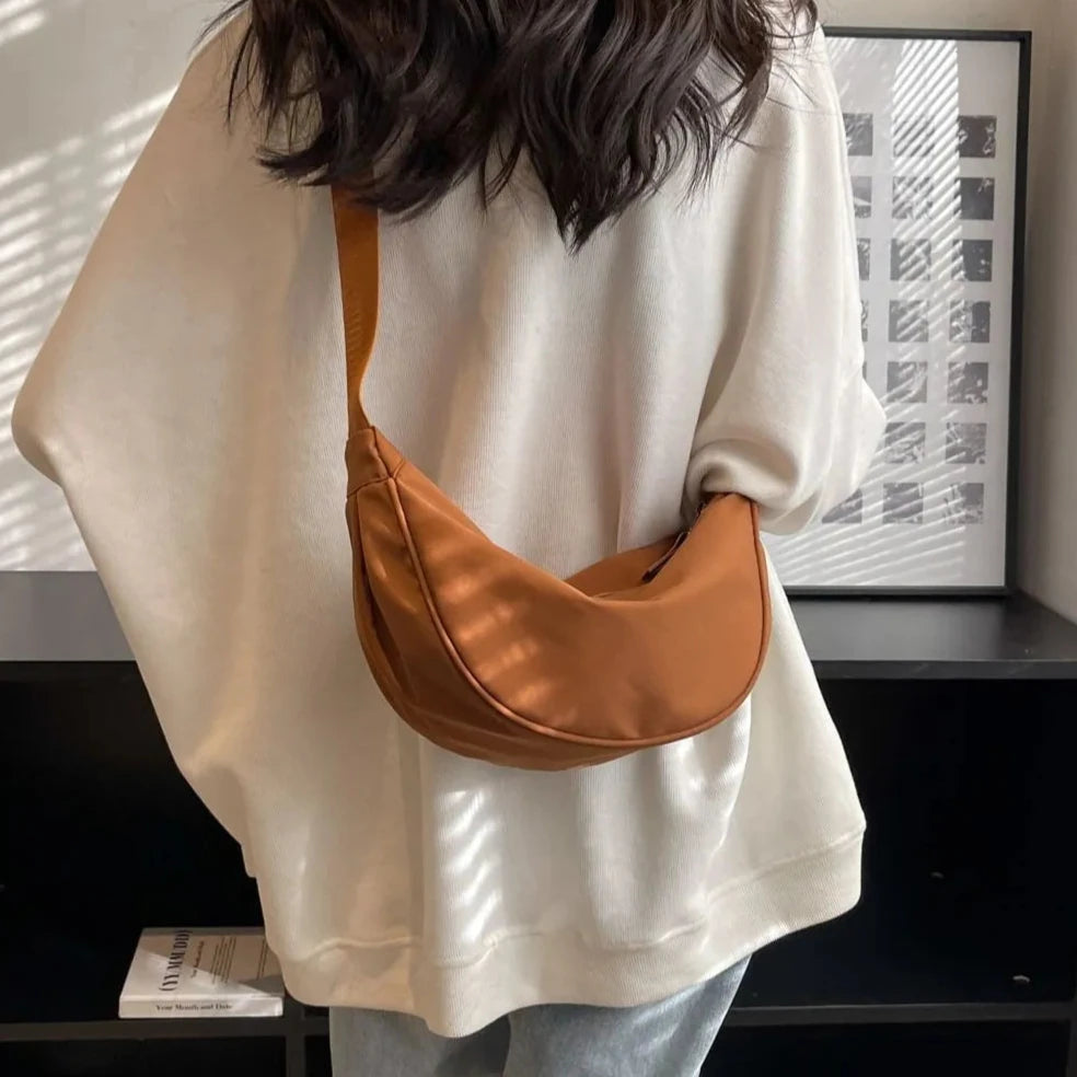 Mara Crossbody Bag- Rust Canvas