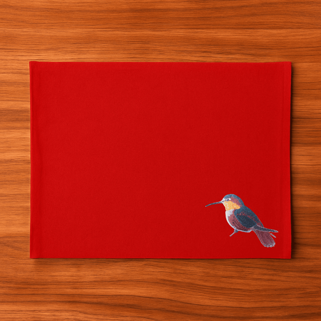 Table Mats - Humming Bird Embroidery